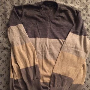 Sean John V-Neck Sweater XL Multicolored
